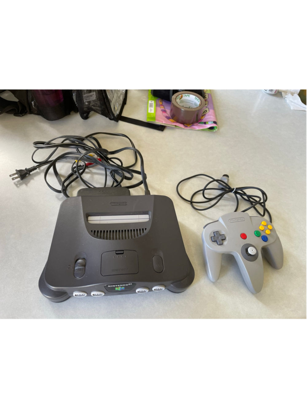 Nintendo N64 Video Game Console System with Controller Grey